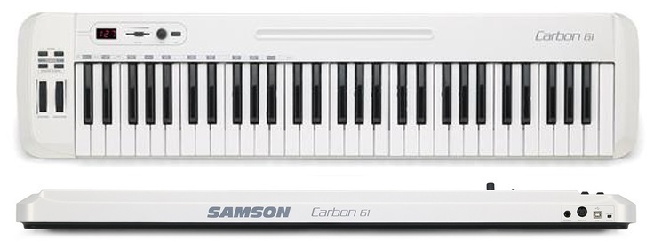 Carbon 61 midi電子キーボード 61鍵 ホワイト SAMSON ( サムソン ) Carbon 61 MIDIキーボードコントローラー